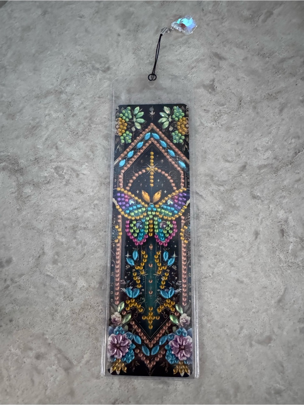 Rhinestone Embellished Butterfly themed Bookmark